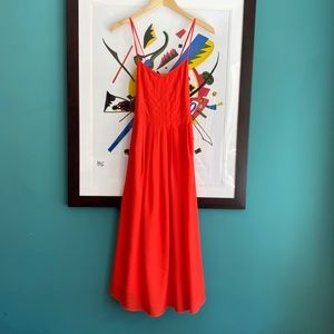 Strap Red Dress by Banana Republic